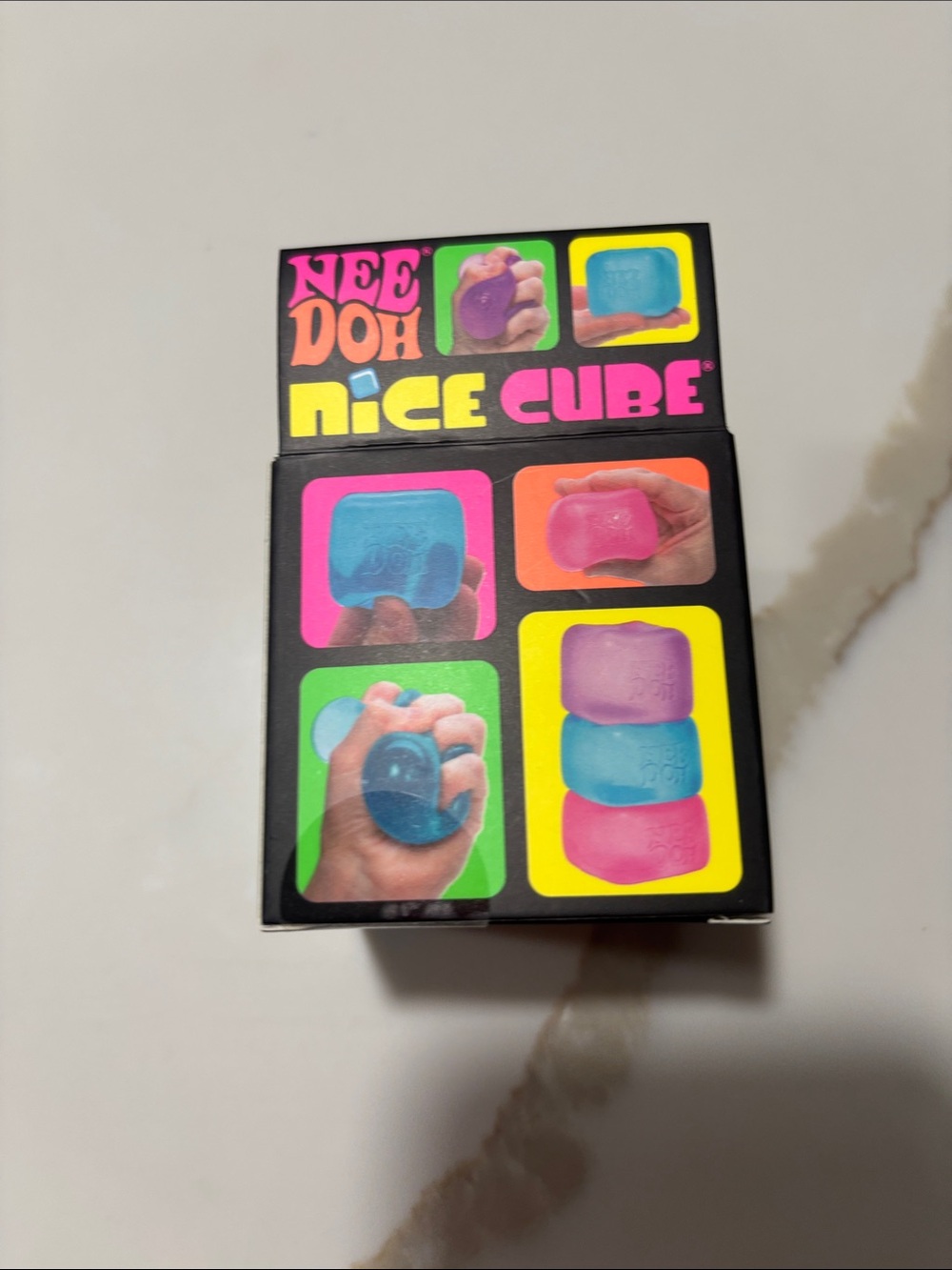 NeeDoh Nice Cube Squishy - Purple - Picture 3 of 4